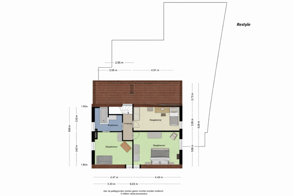 Floorplan - Overstraat 40, 3958 BV Amerongen